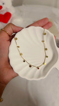Beautiful necklace with different colors stone