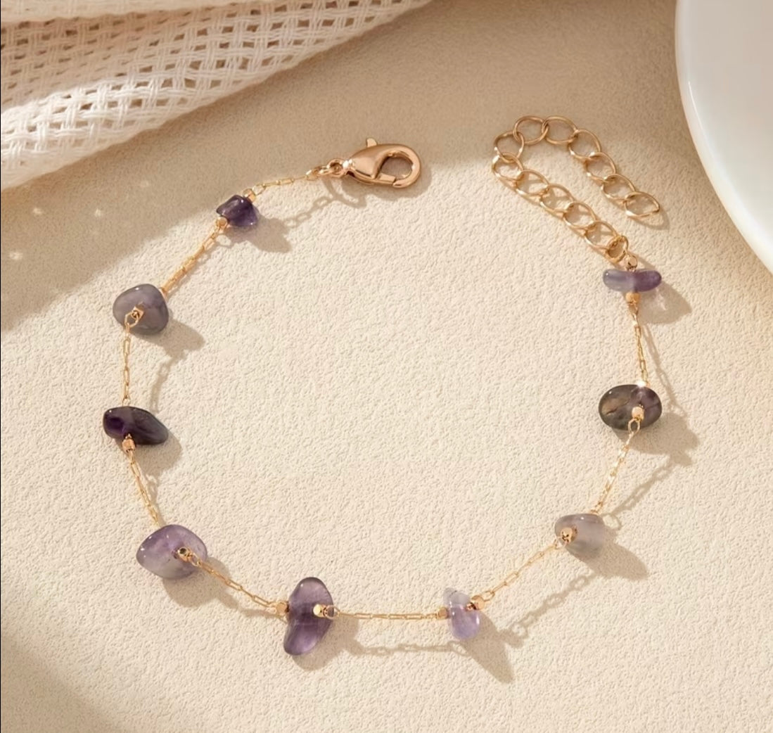 Stylish Colored Natural Stone Beaded bracelet